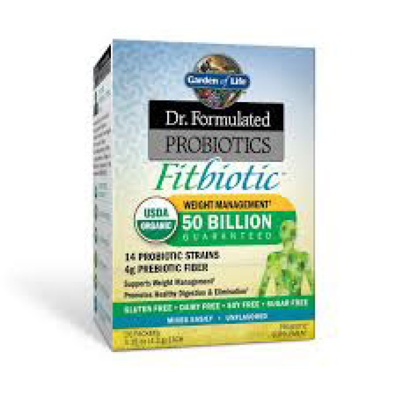 GARDEN OF LIFE DR FORMULATED PROBIOTICS FITBIOTIC 50 BILLION 20'S