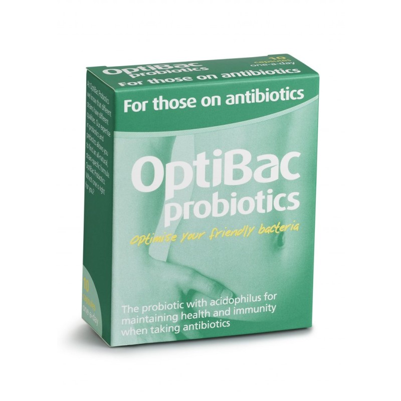 OPTIBAC PROBIOTICS FOR THOSE ON ANTIBIOTICS 10'S