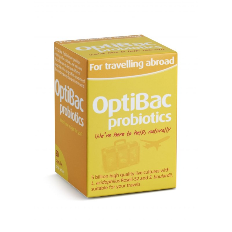 OPTIBAC PROBIOTICS FOR TRAVELLING ABROAD 20'S