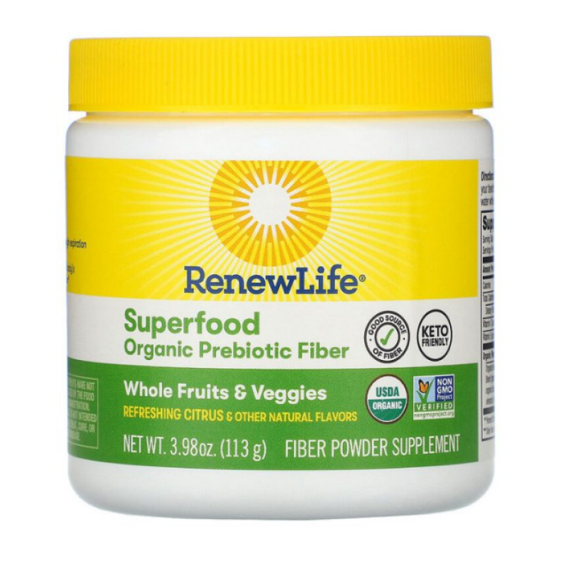 RENEW LIFE SUPERFOOD ORGANIC PROBIOTIC FIBER (3.98 OZ) 113G