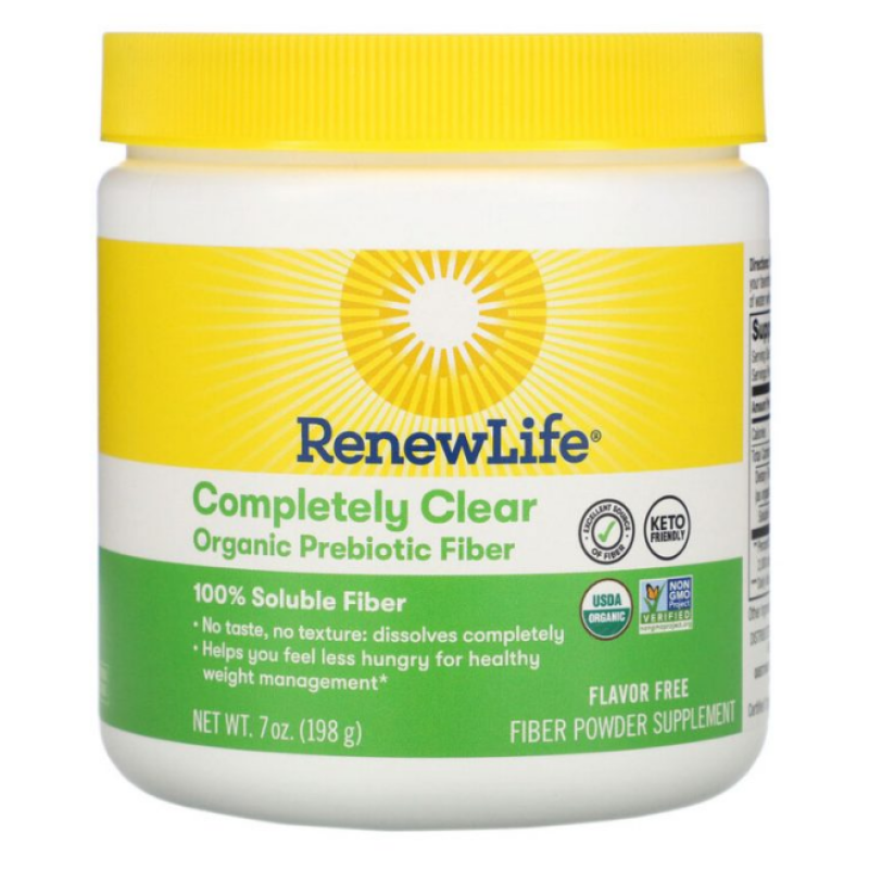 RENEW LIFE COMPLETELY CLEAR ORGANIC PREBIOTIC FIBER (7OZ) 198G