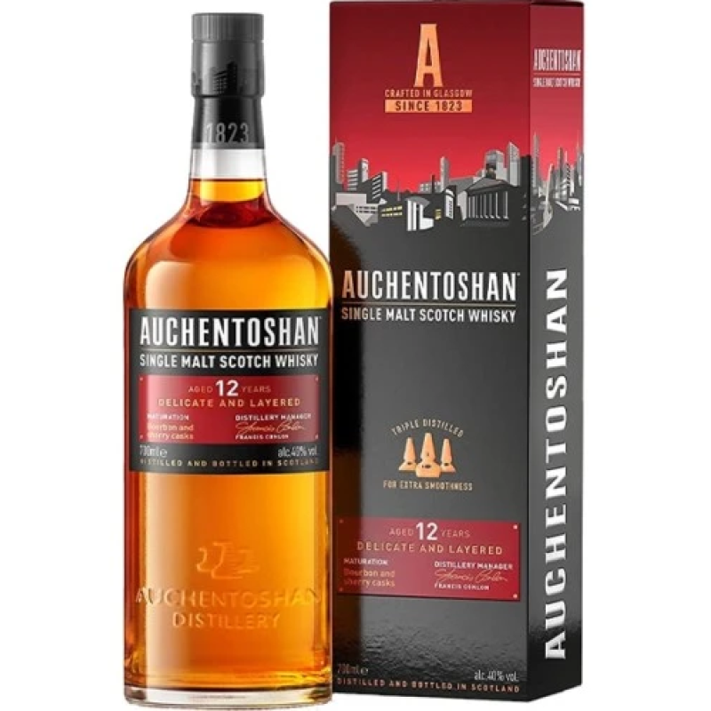 AUCHENTOSHAN 12 YEAR OLD WHISKY 700ML