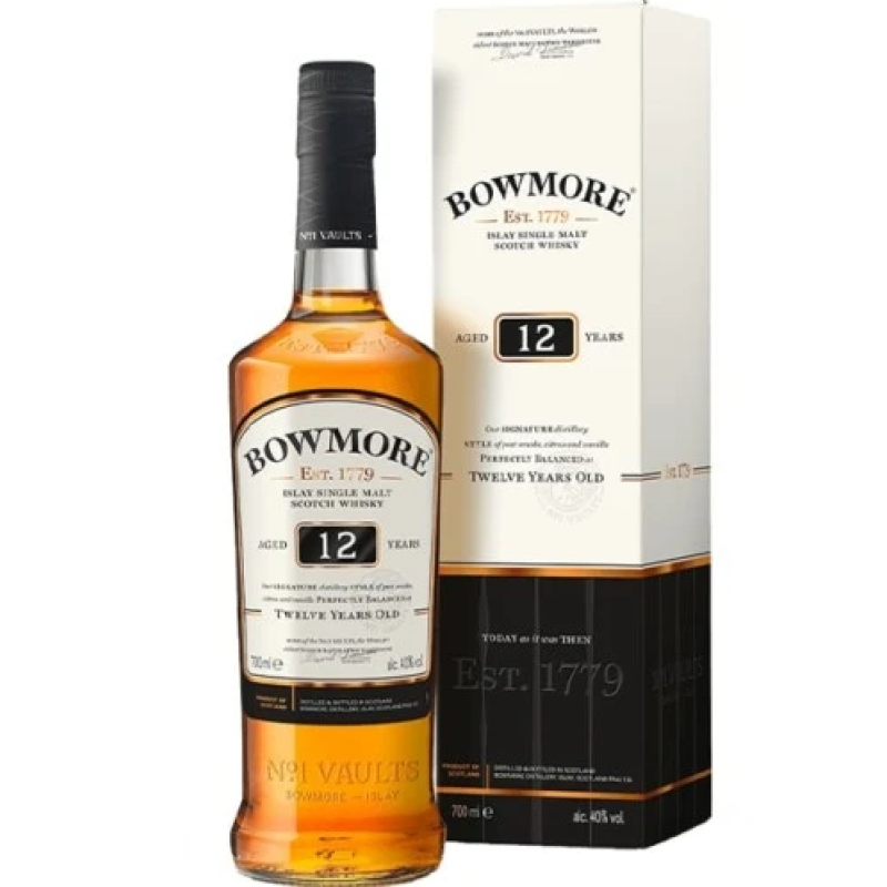 BOWMORE 12 YEAR OLD WHISKY 700ML