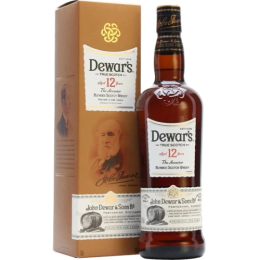 DEWAR'S 12 YEAR OLD WHISKY 75CL