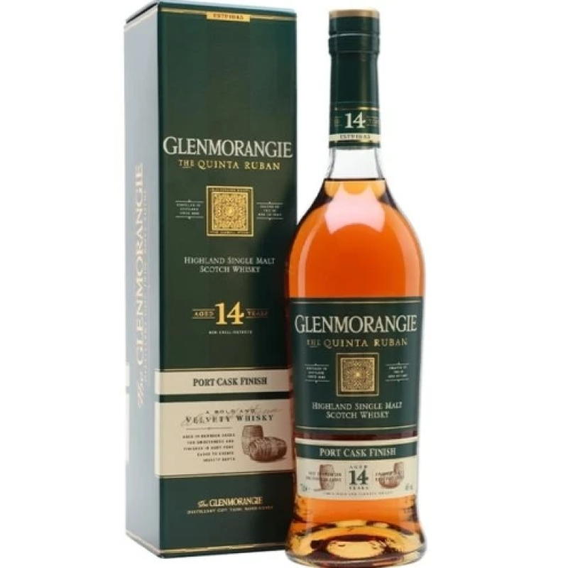 GLENMORANGIE QUINTA RUBAN 14 YEAR OLD WHISKY 700ML