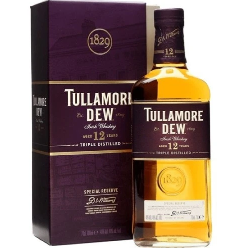 TULLAMORE DEW 12 YEAR OLD WHISKY 700ML