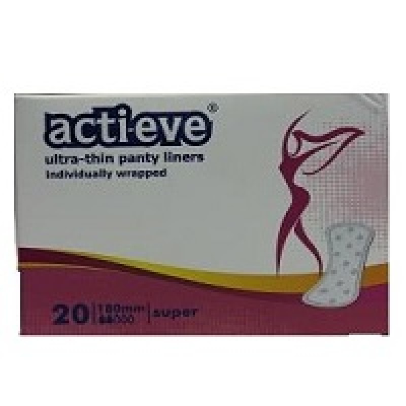 ACTI-EVE PANTYLINERS SUPER 20PCS