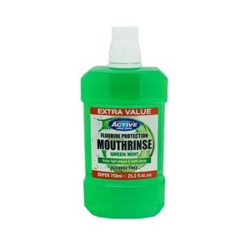 ACTIVE MOUTH RINSE GREEN MINT 750ML