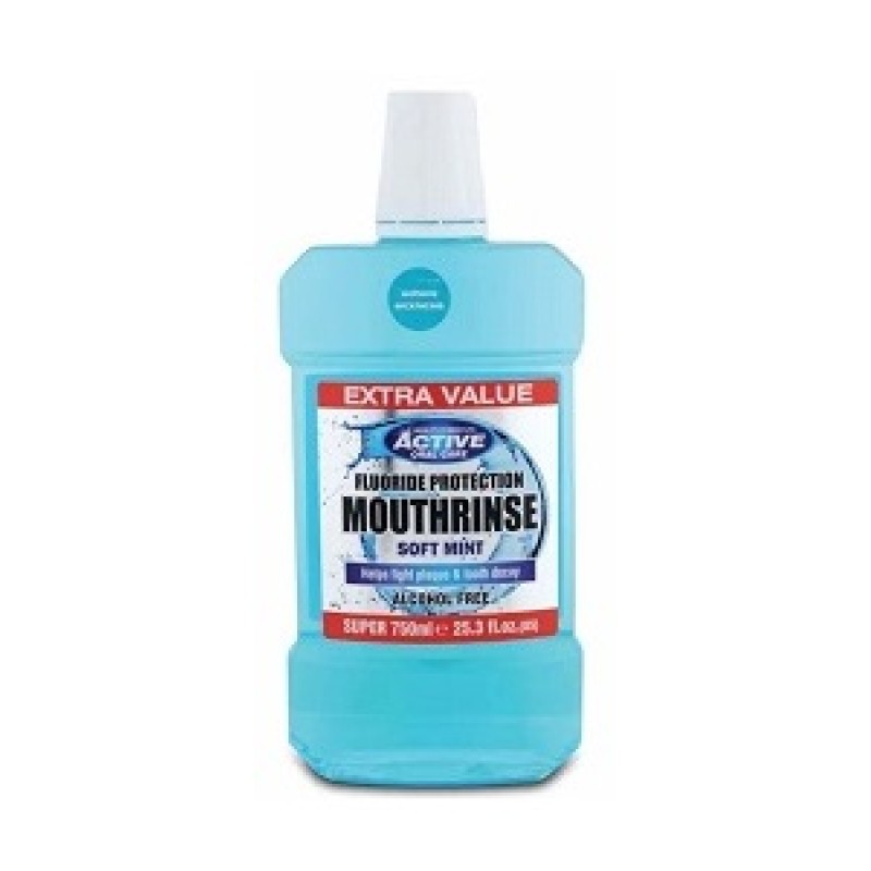 ACTIVE MOUTH RINSE SOFT MINT 750ML