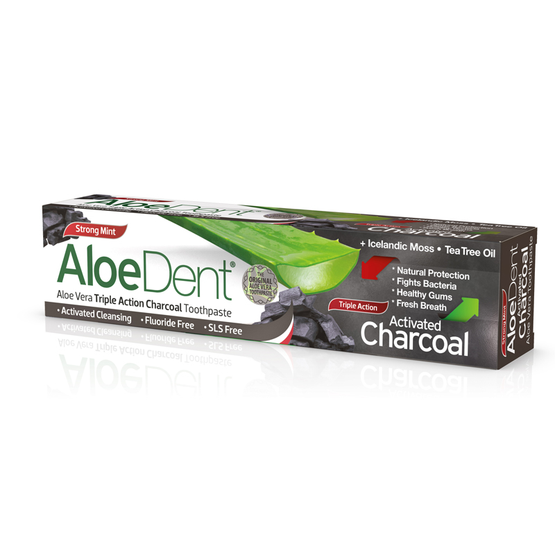 ALOE DENT TRIPPLE ACTION ACTIVATED CHARCOAL TOOTHPASTE 100 ML