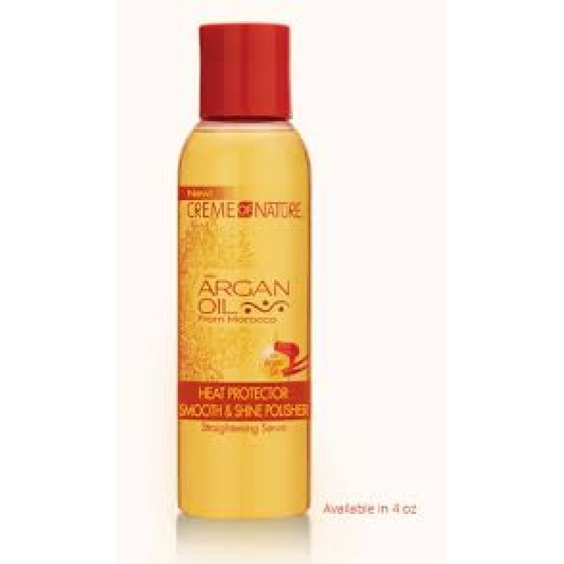 CREME OF NATURE HEAT PROTECTOR SMOOTH & SHINE POLISHER WITH ARGAN OIL 118 ML