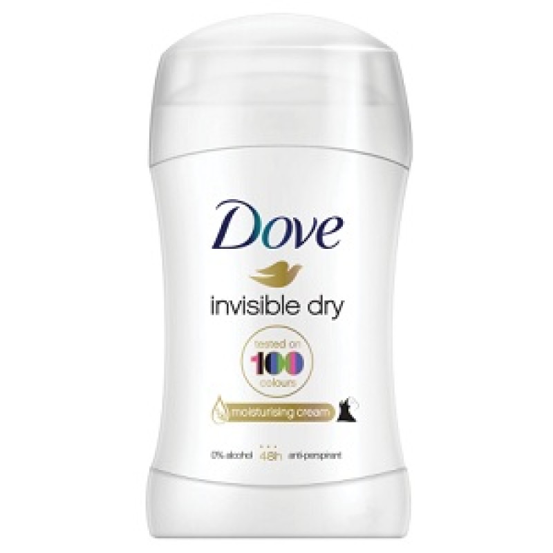 DOVE INVISIBLE DRY ANTIPERSPIRANT DEODORANT STICK 40ML