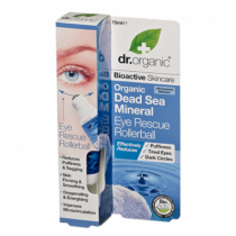 DR.ORGANIC DEAD SEA MINERAL EYE RESCUE ROLLERBALL 15ML