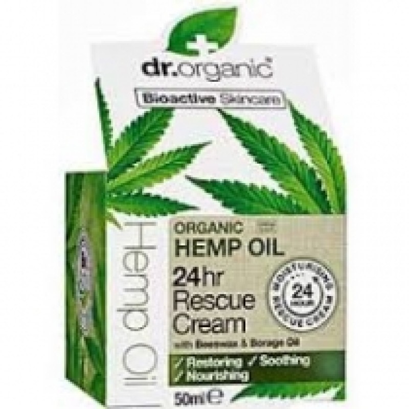 DR.ORGANIC HEMP OIL 24HR RESCUE CREAM 50ML