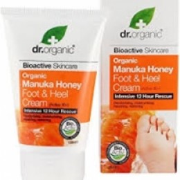 Dr organic manuka honey foot and heel cream cream 125ml