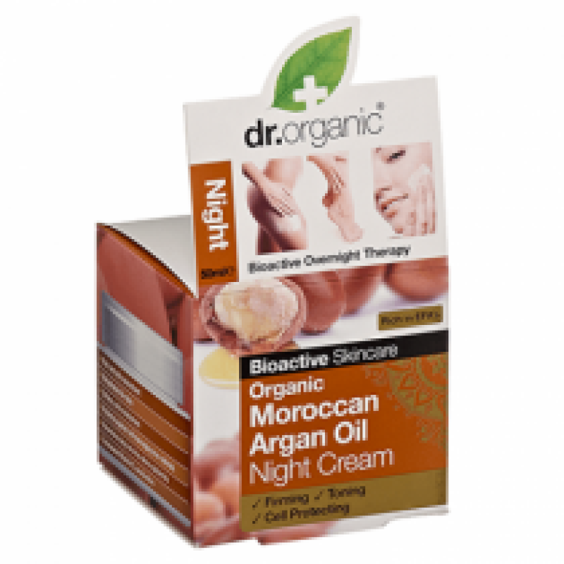 DR.ORGANIC MOROCCAN ARGAN OIL NIGHT CREAM 50ML