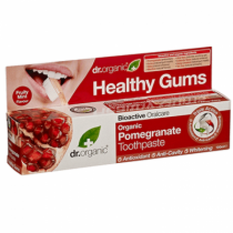 DR ORGANIC POMEGRANATE TOOTH PASTE 100G