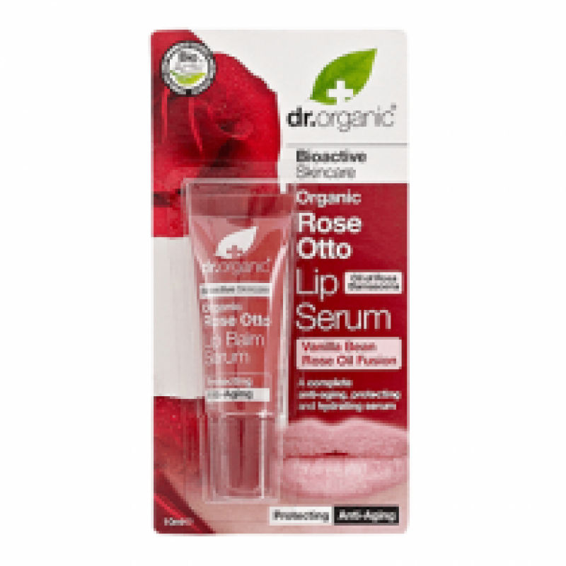 DR.ORGANIC ROSE OTTO LIP SERUM 10ML