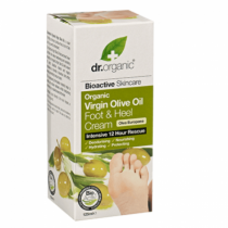 DR.ORGANIC VIRGIN OLIVE OIL FOOT AND HEEL CREAM 125ML