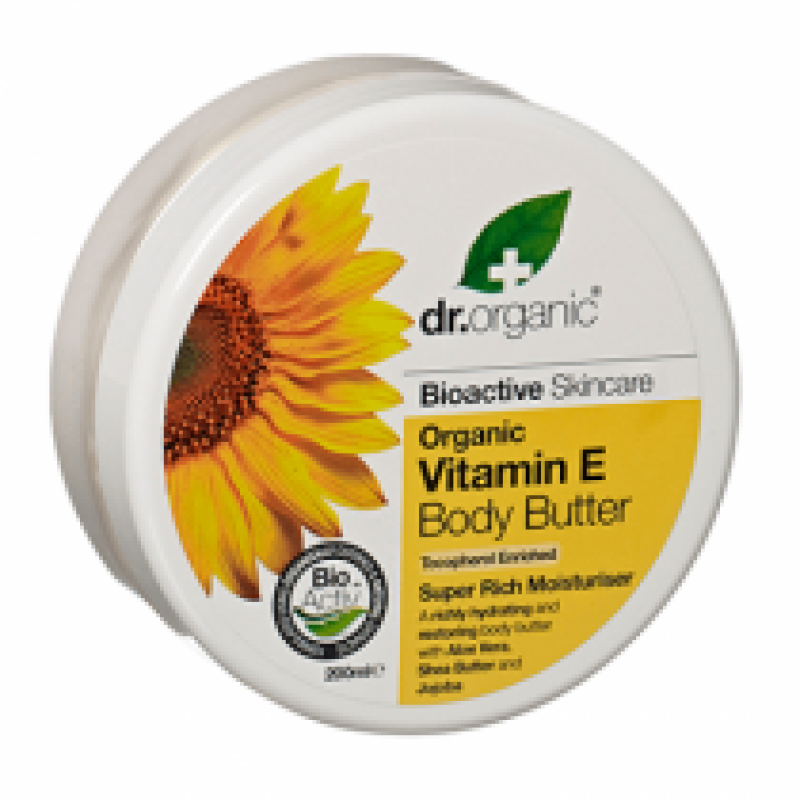 DR ORGANIC VITAMIN E BODY BUTTER 200ML