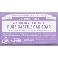 DR BRONNER'S ALL IN ONE HEMP LAVENDER PURE CASTILE BAR SOAP 140G