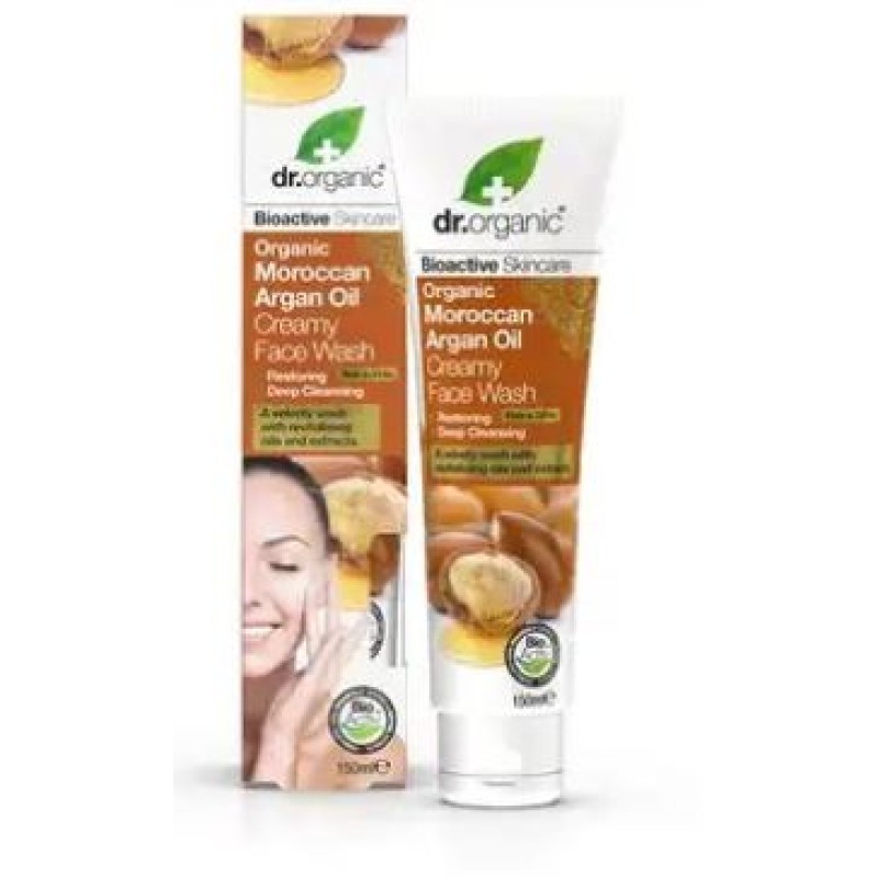 DR.ORGANIC MOROCCAN ARGAN OIL CREAMY FACE WASH 150ML