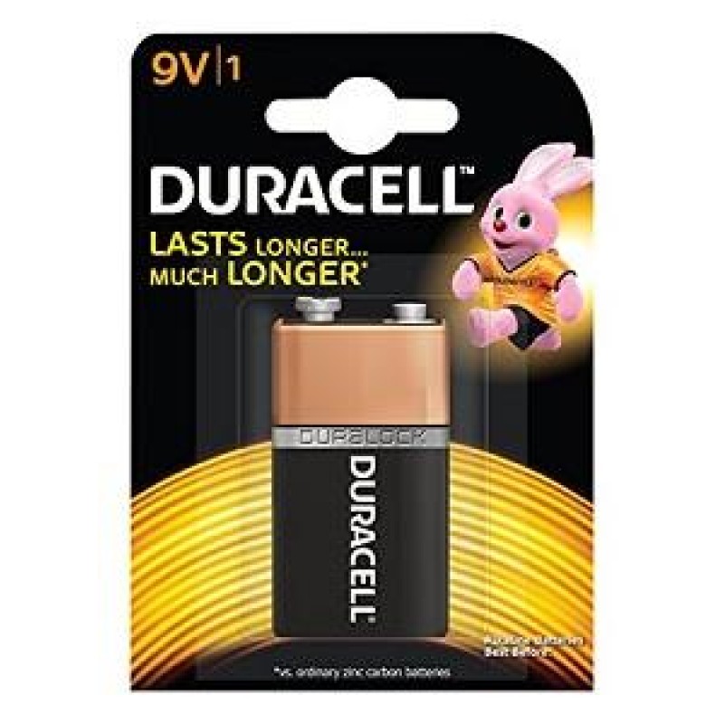 DURACELL 9 VOLTS BATTERY 1PC