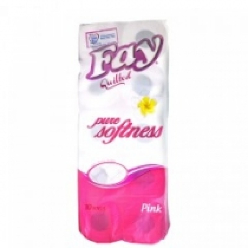 FAY PINK TOILET ROLLS 10's