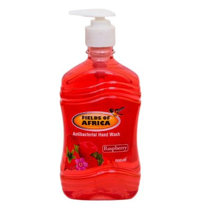 FIELDS OF AFRICA ANTIBACTERIAL RASPBERRY FRUIT HAND WASH 500ML