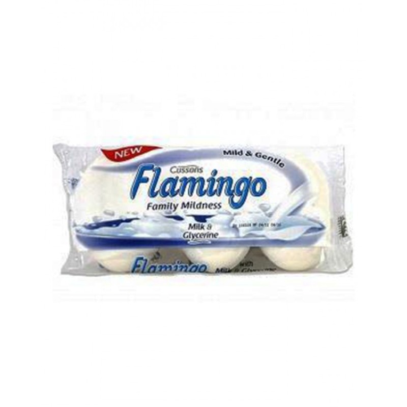 FLAMINGO LUXURIOUS MILK SOAP 90Gx3 FLAMINGO LUXURIOUS MILK SOAP 90Gx3