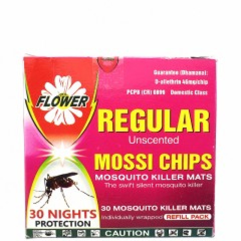 FLOWER MOSSI CHIPS REGULAR UNSCENTED 30S 