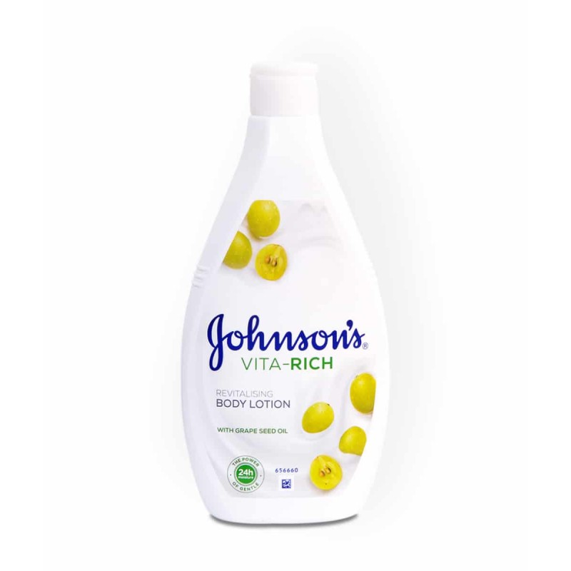 JOHNSON'S VITA RICH GRAPE SEED OIL BODY LOTION 400ML