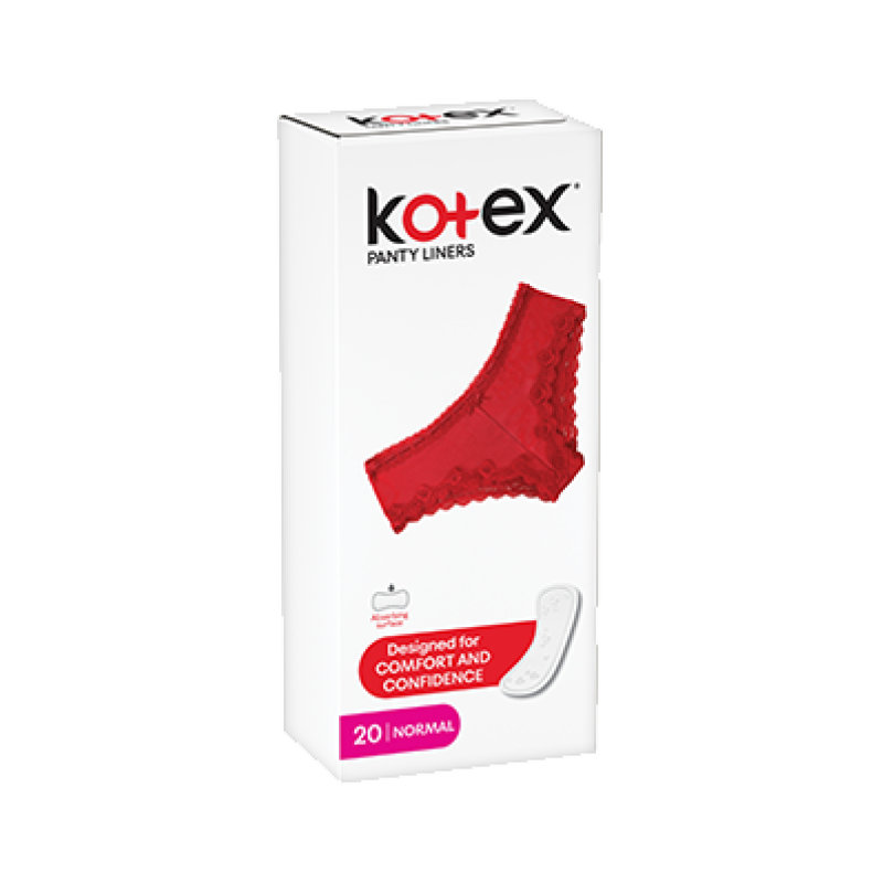 KOTEX REGULAR PANTY LINERS 20 PACK