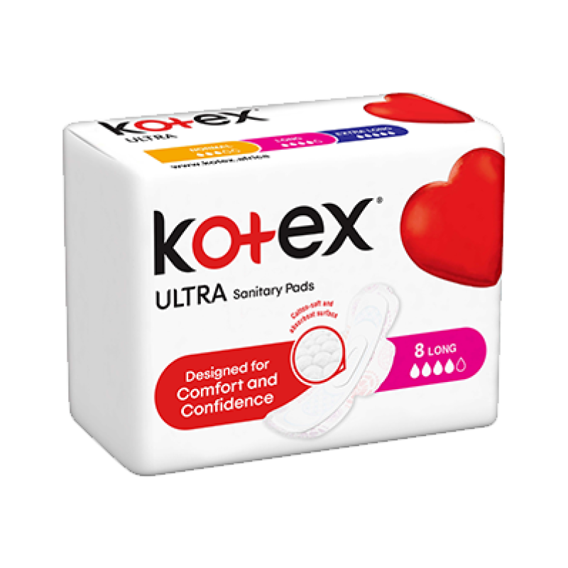 KOTEX SUPER ULTRA THIN SANITARY PADS 8 LONG