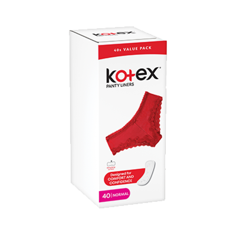 KOTEX REGULAR PANTY LINERS 40 PACK