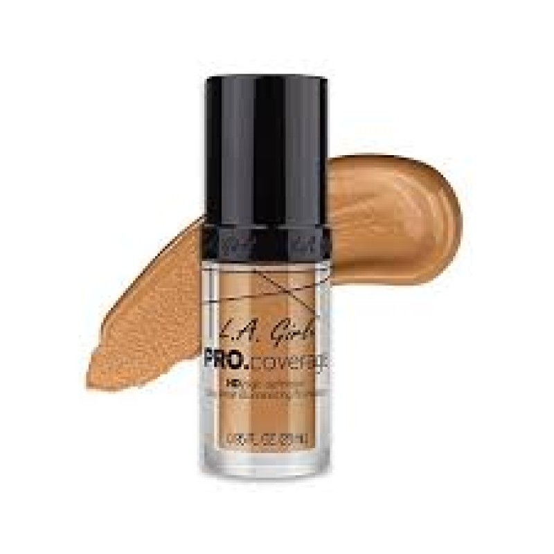 L.A HD PRO COVERAGE ILLUMINATING FOUNDATION NUDE BEIGE