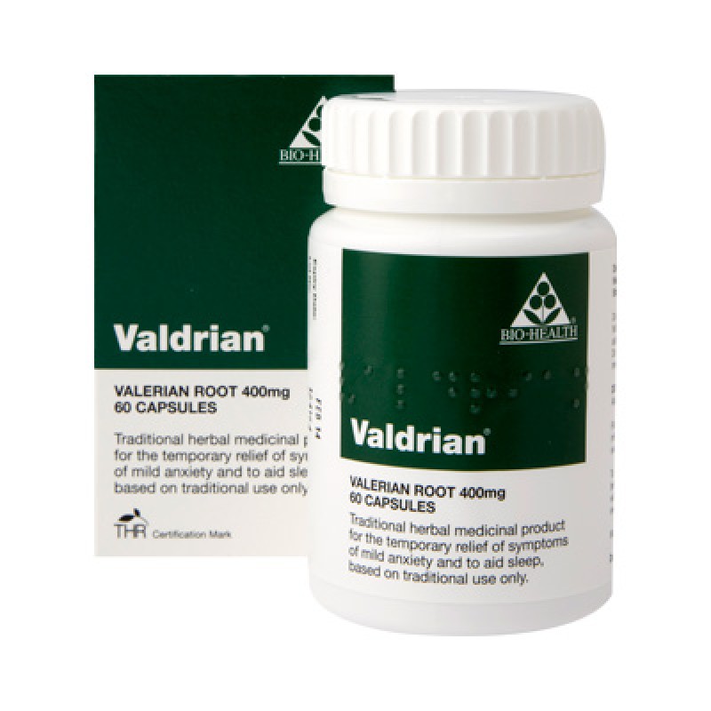 BIO HEALTH VALDRIAN 400MG 60CAPSULES