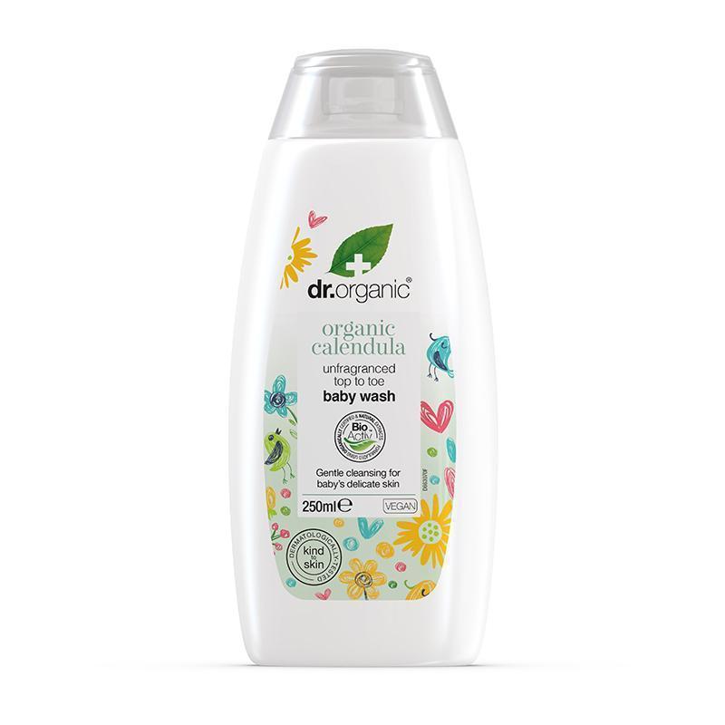 DR ORGANIC BABY CALENDULA WASH-TOP TO TOE-UNFRAGRANCED 250ML