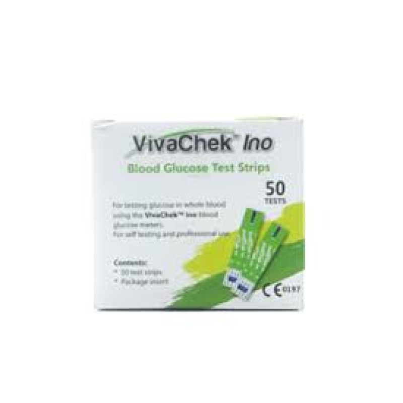 VIVACHEK BLOOD GLUCOSE STRIPS 50'S