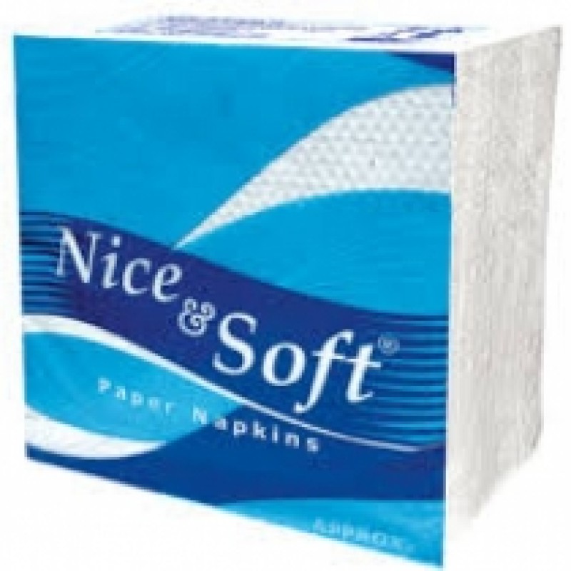 NICE AND SOFT NAPKINS WHITE 100X1 PLY