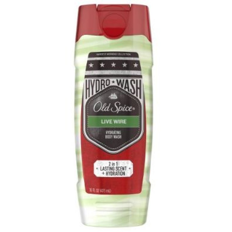 OLD SPICE LIVE WIRE 2 IN 1 HYDRATING BODY WASH 473ML