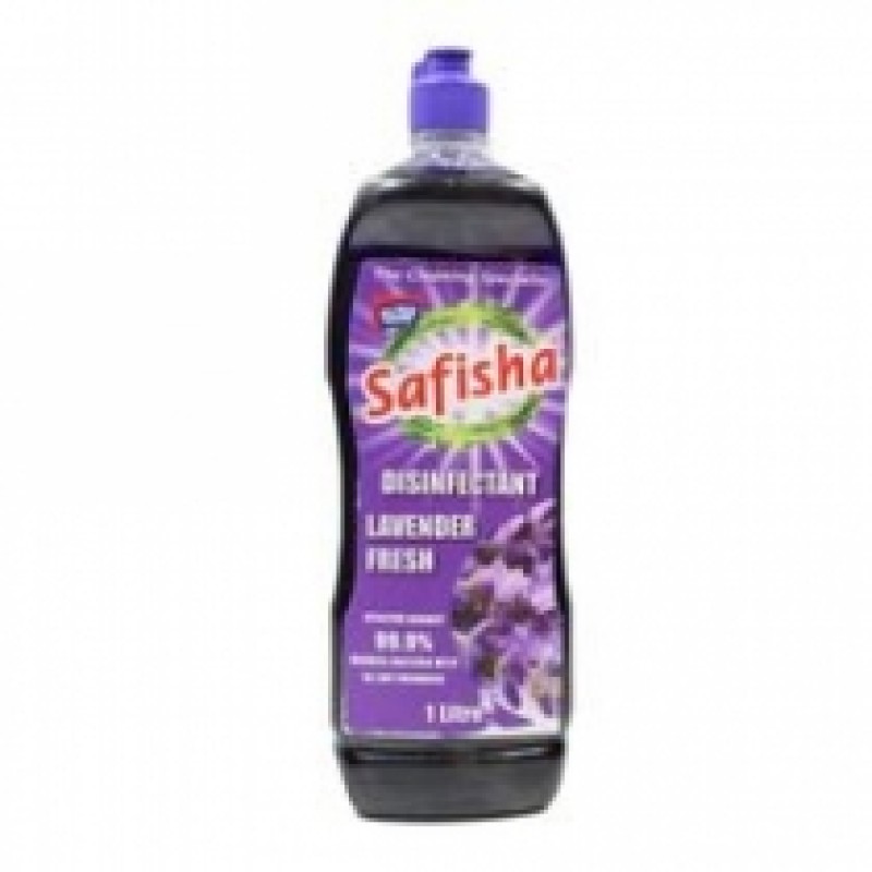 SAFISHA DISINFECTANT, LAVENDER 1 LITRE
