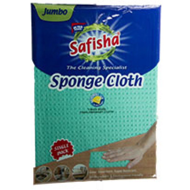 SAFISHA SPONGE JUMBO CLOTH GREEN 1'S