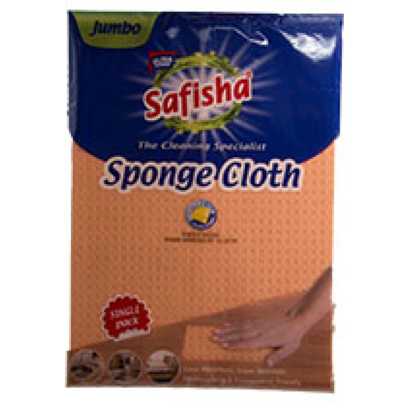 SAFISHA SPONGE JUMBO CLOTH ORANGE 1'S