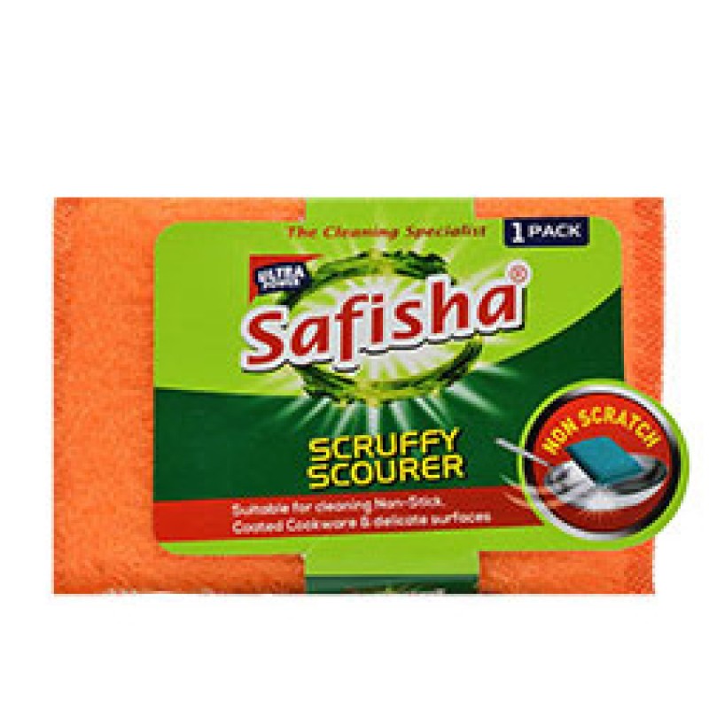 SAFISHA SCRUFFY PLASTIC SCOURER 1'S