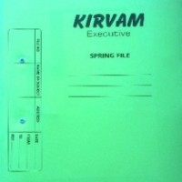 SPRING FILES KIRVAM BAND P.P (VIRGIN PLASTIC) 35 MIC GREEN