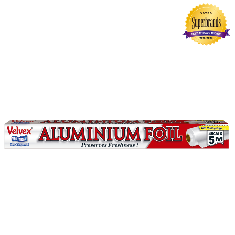 VELVEX CATERING ALUMINIUM FOIL 45CM X 5M