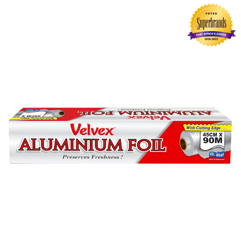 VELVEX CATERING ALUMINIUM FOIL 45 CM X 90 M