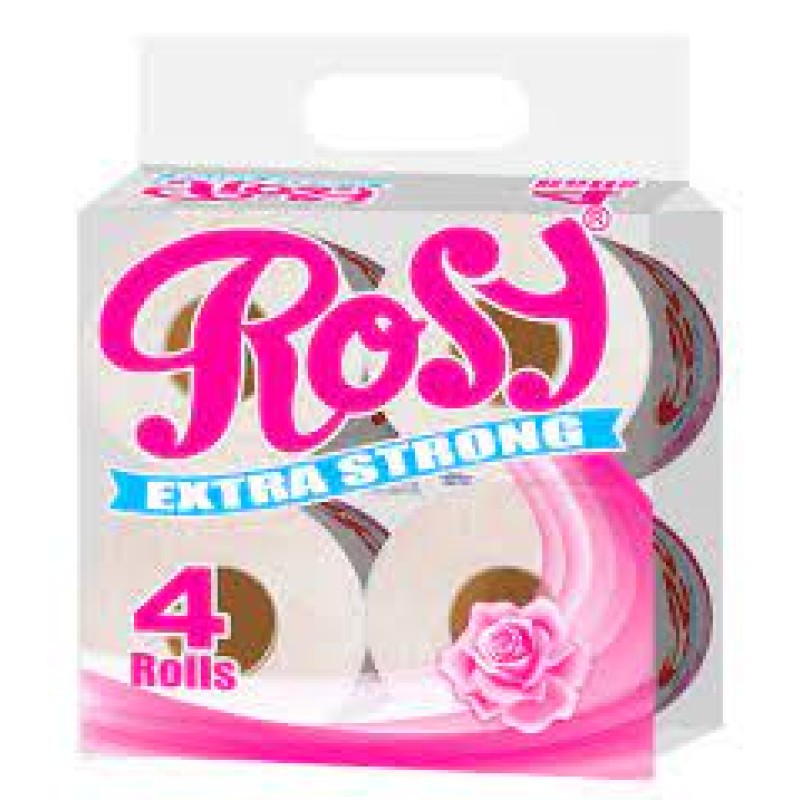 ROSY TOILET PAPER PRINTED UNWRAPPED 4 PACK