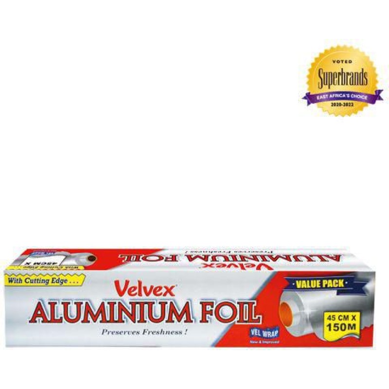 VELVEX CATERING ALUMINIUM FOIL 45CM X 150M